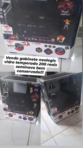 Vendo gabinete neologic rgb seminovo 150 reais bem conservado