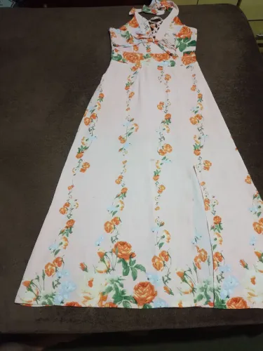 Lindo Vestido Florido Rosa 