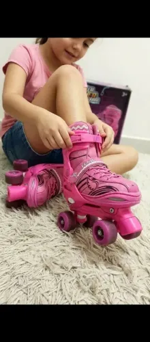 Patins Power Roller Star Fênix original, ajustável do tamanho 34 ao 38