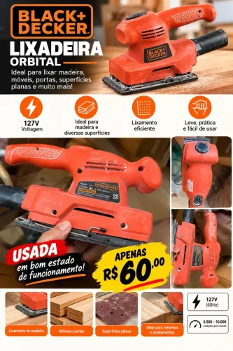 Lixadeira Black e Decker