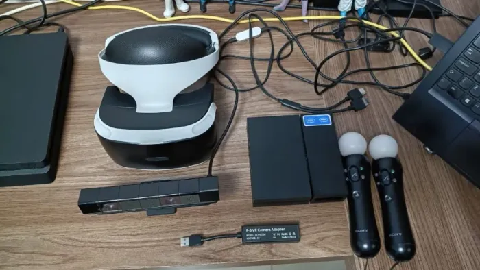 Playstation VR 1 + jogos + adaptador ps5