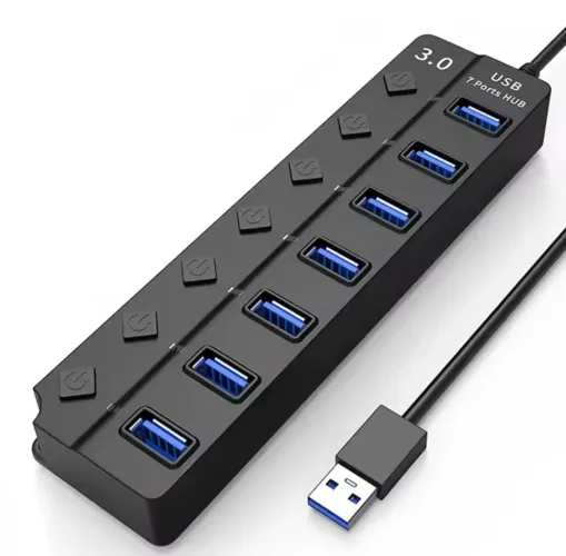 Hub USB 3.0 com led indicador