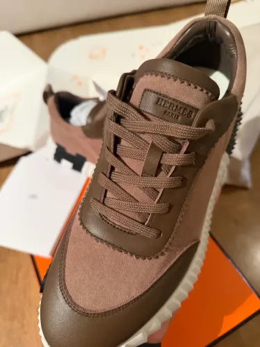 Hermès Bouncing Italiano 40/41 Marron Couro Camurça