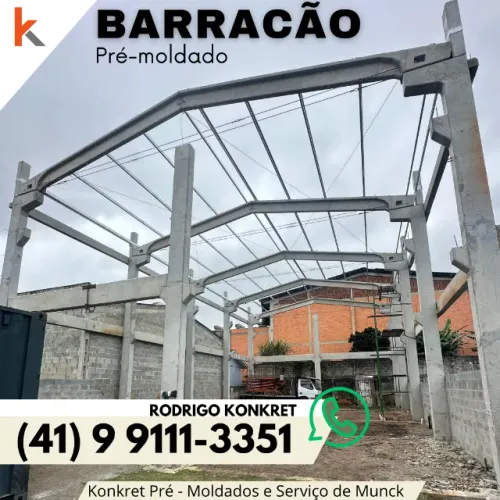 Barracão pré-moldado para PONTE ROLANTE