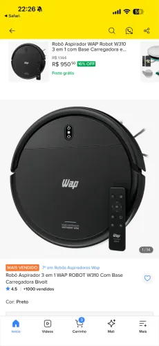 VENDO ROBÔ ASPIRADOR WAP 310