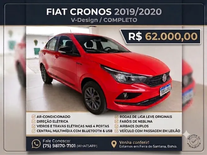 Fiat Cronos Drive 1.3 8V Flex 2020