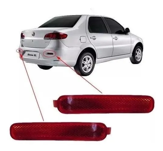 Refletor parachoque olho de gato lanterna traseira palio siena todos ka fiesta gol g6 onix