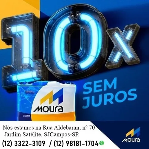 Bateria Moura em até 10X s/ juros 