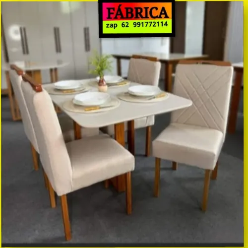 Mesa de jantar 1.20 Largura MADEIRA MACIÇA MONTAGEM E FRETE GRÁTIS 
