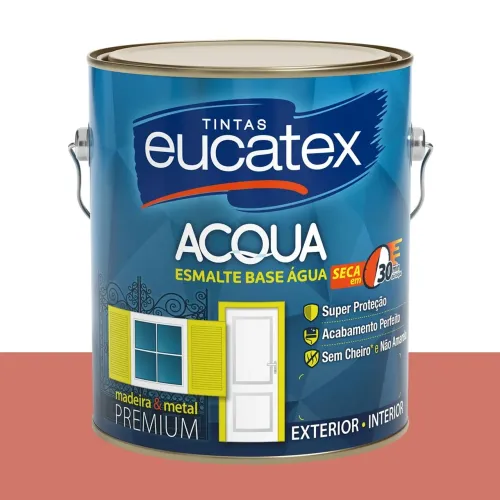 Tinta Esmalte Bril. Base Água Eucatex Chá de Maçã 3,2 L