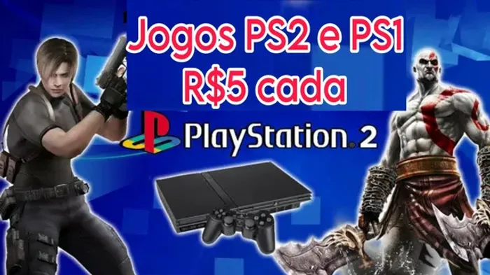 Jogos de Playstation 1 e 2 leia
