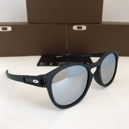 Oakley Leach lente prateada em acetato italiano polarizado..