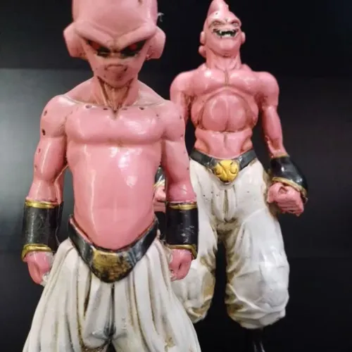 2 Bonecos de ação do Dragon Ball Z - Majin Boo Resina figure action 20cm