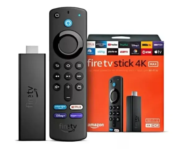 Firestick 4k MAX 16gb Wifi 6 Controle Alexa Ultra Rápido - Transforme sua Tv num Xbox