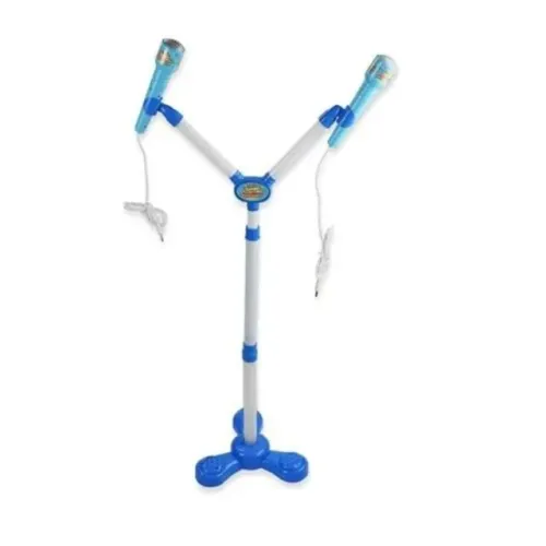 Microfone Duplo Infantil Conexao Mp3 Super Pop Wb7694