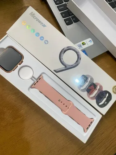 Smartwatch Serie 9 W29 Max relógio inteligente Microwear com ligações estilo Apple Watch S