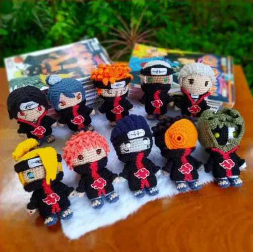 Coleção Akatsuki Amigurumi Crochê ( Unidade )