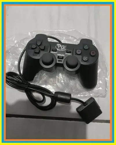 R$34,99 controle ps2 novo controle Playstation 2 PG controle pro vídeo game novo