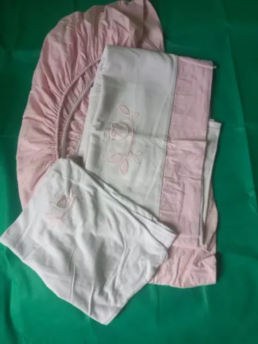 Lençol de berço e manta para bebe