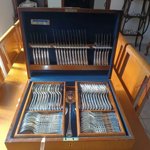 Faqueiro Antigo Meridional Prata 100 