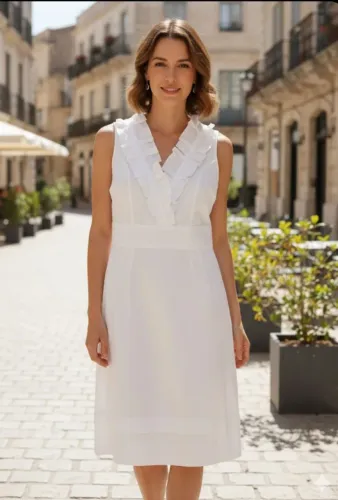 Vestido MIDI branco M