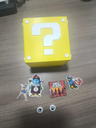 Porta treco imoresso 3d super mario bros + brindes