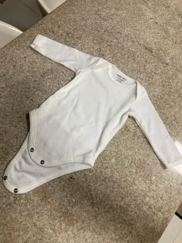 Body branco manga longa Baby Way