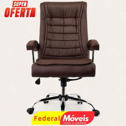Cadeira Presidente Luxo - NOVA - Conforto e elegância para seu escritório