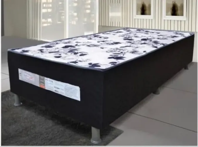 Cama box conjugada solteiro, colchão embutido cama pronta direto da fábrica !!