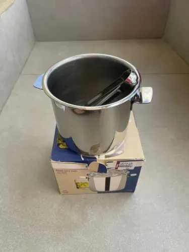 Balde de gelo em aço inox com pegador Brinox