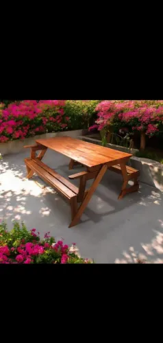 Mesa dobrável (Mesa que vira banco) 2m