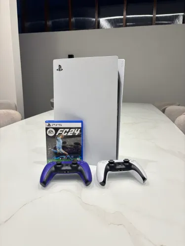 Ps5 + 2 Controles + Jogo FC 24 - Completo e em ótimo estado!