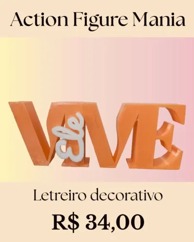 Letreiro Decorativo Ele Vive