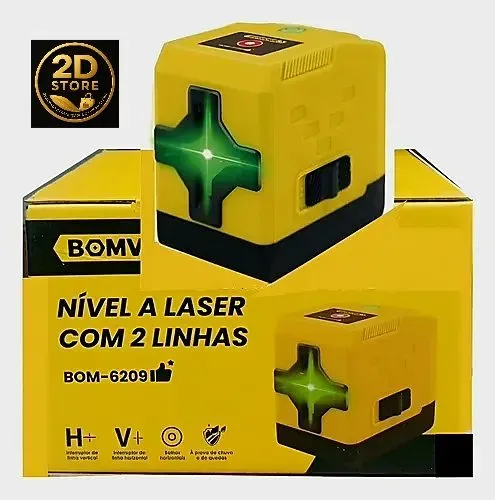 Nível a Laser 2 Linhas BOM-62091 - Precisão e Facilidade
