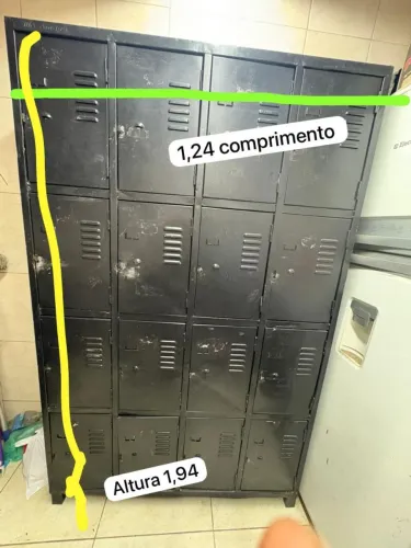 Armário  de aço  16 portas roupeiro  