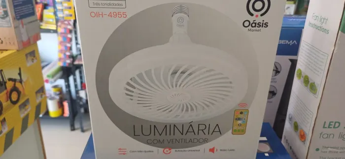 Luminária com ventilador de teto Oásis - OIH-4955