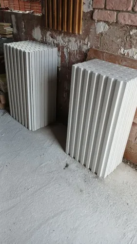 Ripado 79,5x41,5 em  gesso Decorativos para Parede