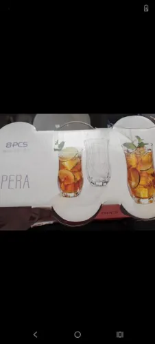 VENDO: 8 Copos Nadir Figueiredo suco, água, refrigerantes etc 45,00reais 