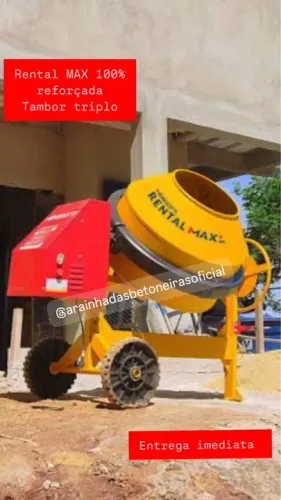 Betoneira Rental Max 100% reforçada