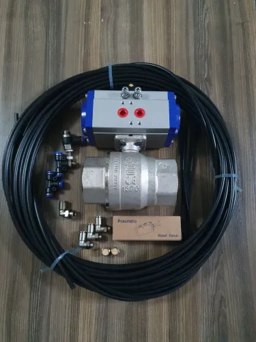 kit válvula registro esfera 2" pneumático dupla ação 