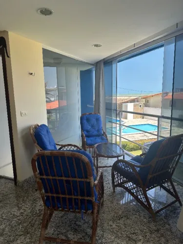 Réveillon na praia de Tabatinga aluga apartamento beira mar 