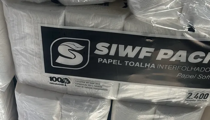Papel Toalha Interfolhado SIWF Pack - 2.400 Folhas