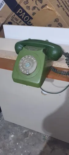Telefone antigo verde original raro!