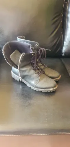 Bota da couro feminina 