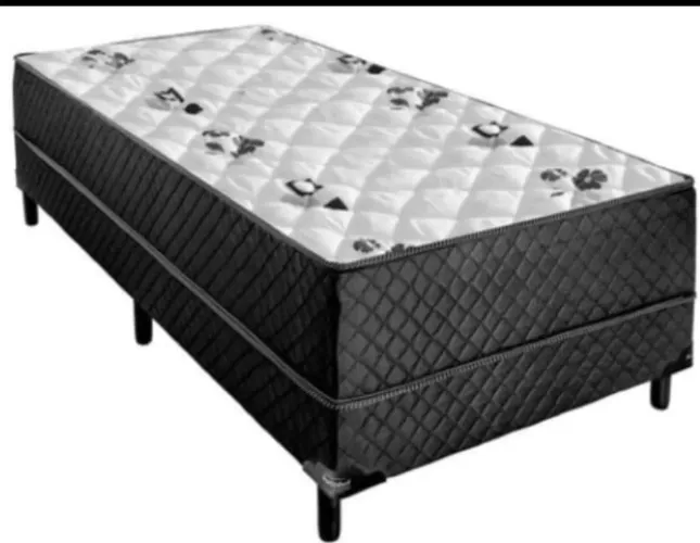Cama Box solteiro semi ortopédico
