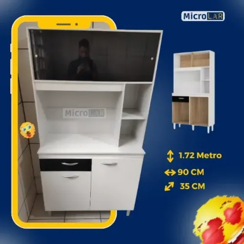 Armário de Cozinha Kit DS Novo na Caixa - 12 Meses de Garantia