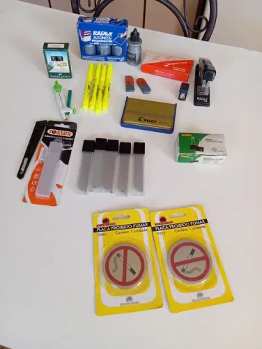 Kit de material de escritório - Diversos itens