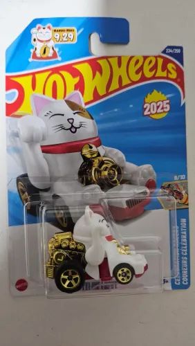 Carrinho Hot Wheels Feline Lucky (Carrinho do gatinho)