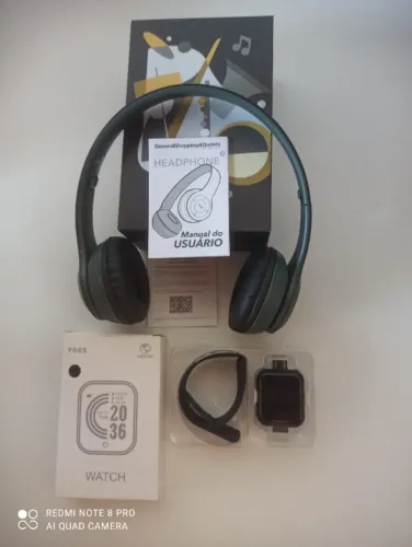 HEADPHONE + SMARTWATCH COM  BLUETOOTH