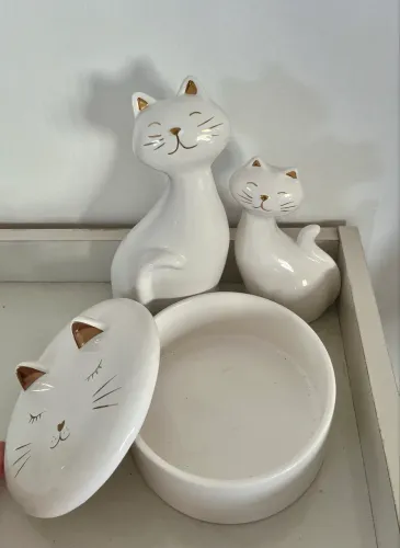Kit de Cerâmica Gatos